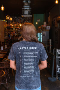 Castle Rock Pub Tour Tee - Black Acid Wash